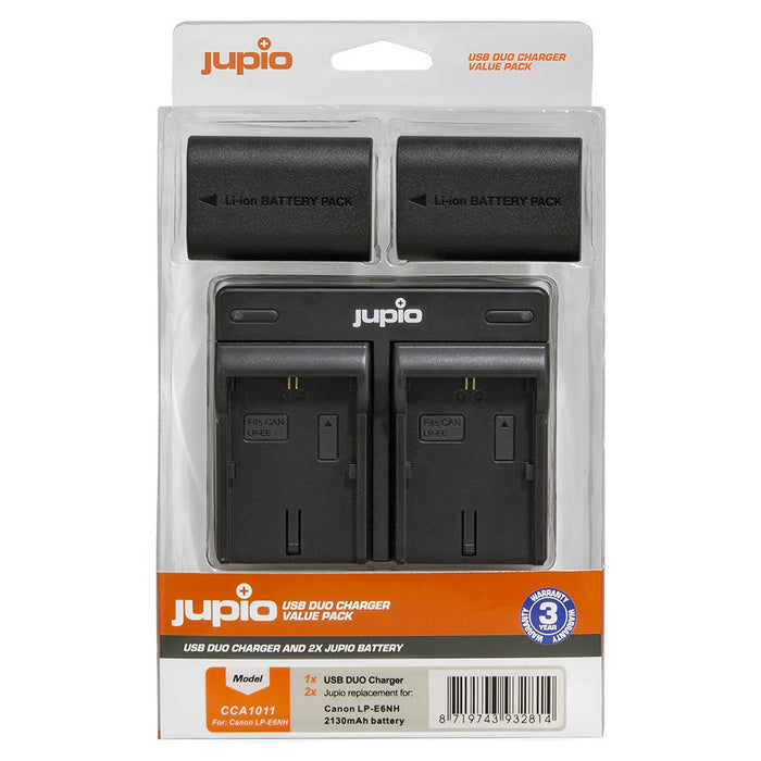 Jupio KIT 2X LP-E6NH for Canon 2130MAH + USB DUAL CHARGER