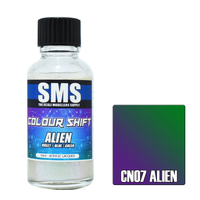 Air Brush paint 30ML colour shift ALIEN ACRYLIC lacquer SCALE MODELLERS SUPPLY