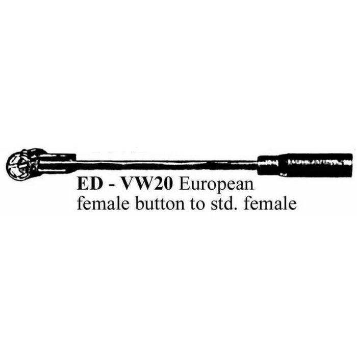 standard female to euro button female lead