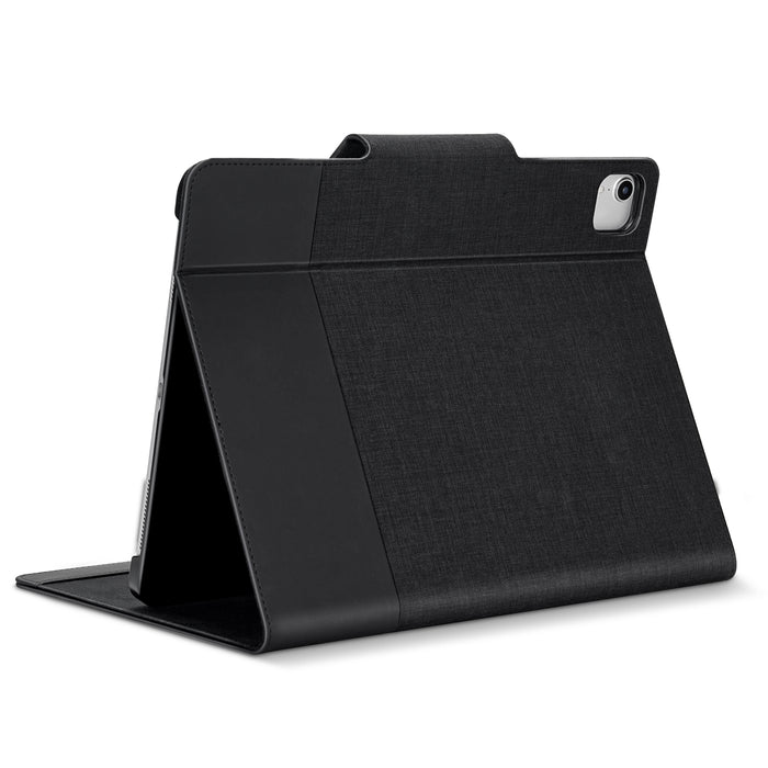 Bonelk Smart Fabric Folio for 12.9‑inch iPad Pro 4th Gen (Black/Blue)