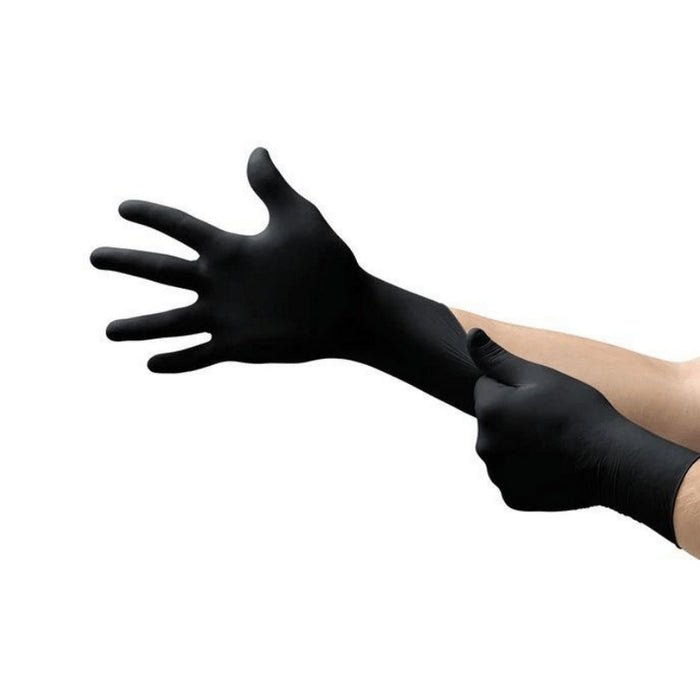 Panther Nitrile Gloves Black Size XL Extra Large 100PCS Powder Free