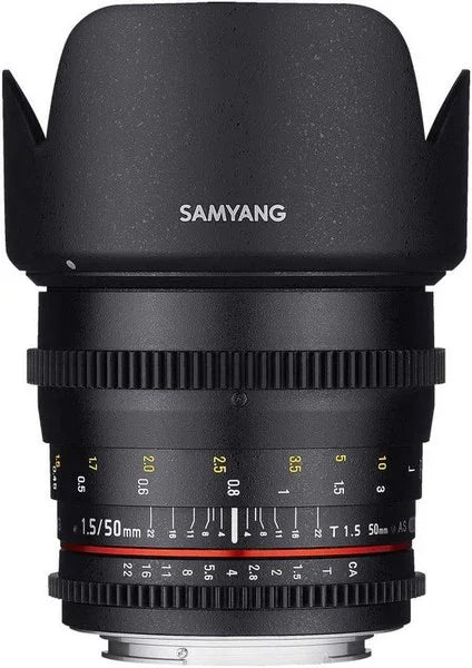 SAMYANG LENS 50MM T1.5 VDSLR AS UMC MF SONY E
