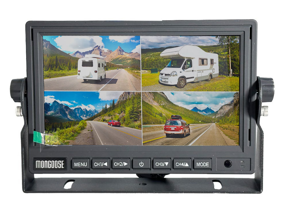 7" Ahd - 1080P - Quad Monitor - 4 Camera Input