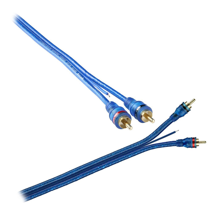 RAPTOR RCA LEAD NEON BLUE 3 METRE 2 TO 2 RCA