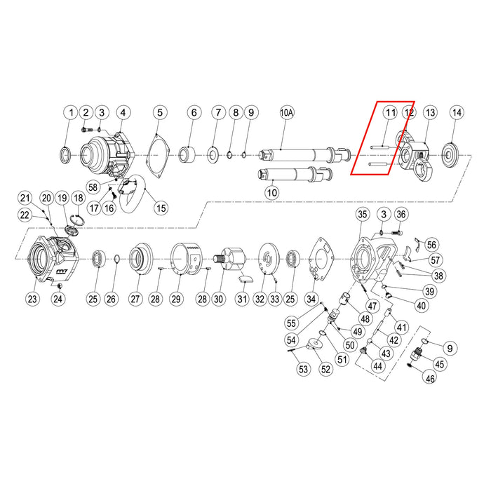 M7 Hammer Pin 2Pc For Nc-8211 / Nc-8221