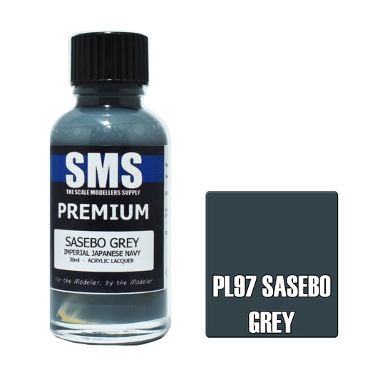 Air Brush paint 30ML PREMIUM SASEBO GREY (IJN) ACRYLIC lacquer