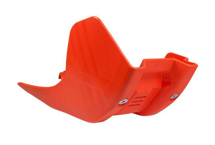 BASH PLATE RTECH ORANGE. KTM 450SXF 16-18 450EXCF 500EXCF 17-20