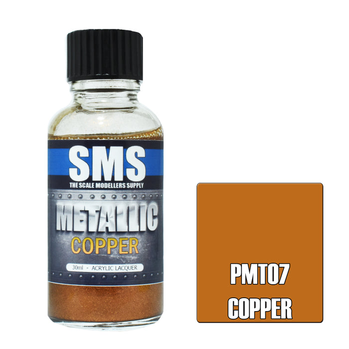 Air Brush paint 30ML METALLIC COPPER  ACRYLIC lacquer SCALE MODELLERS SUPPLY