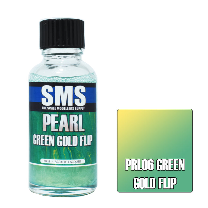 Air Brush paint 30ML PEARL GREEN GOLD FLIP ACRYLIC lacquer