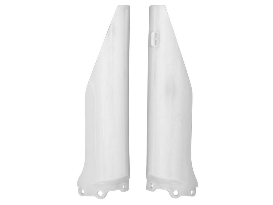 *FORK PROTECTORS - GUARDS RTECH KAWASAKI KX125 KX250 04-06 KX250F 04-05 WHITE