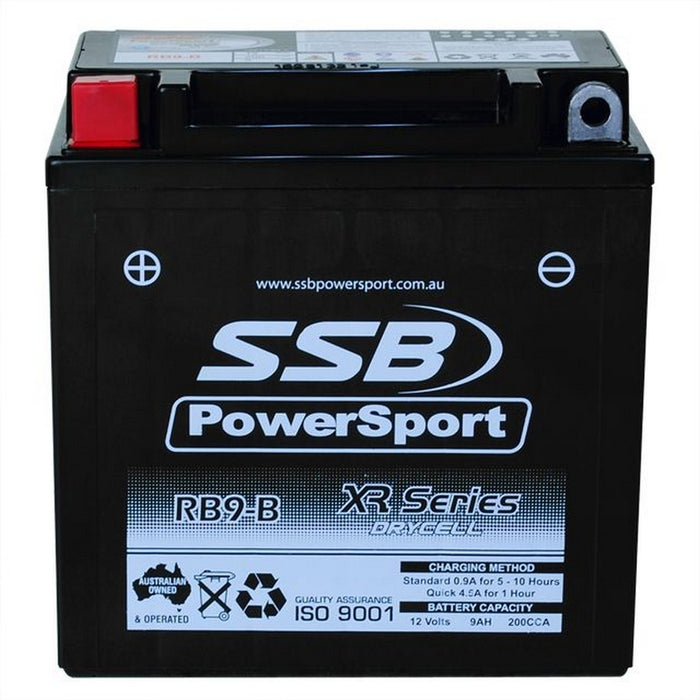 Motorcycle motorbike battery (YB9-B) AGM 12V 9AH 200CCA BY SSB