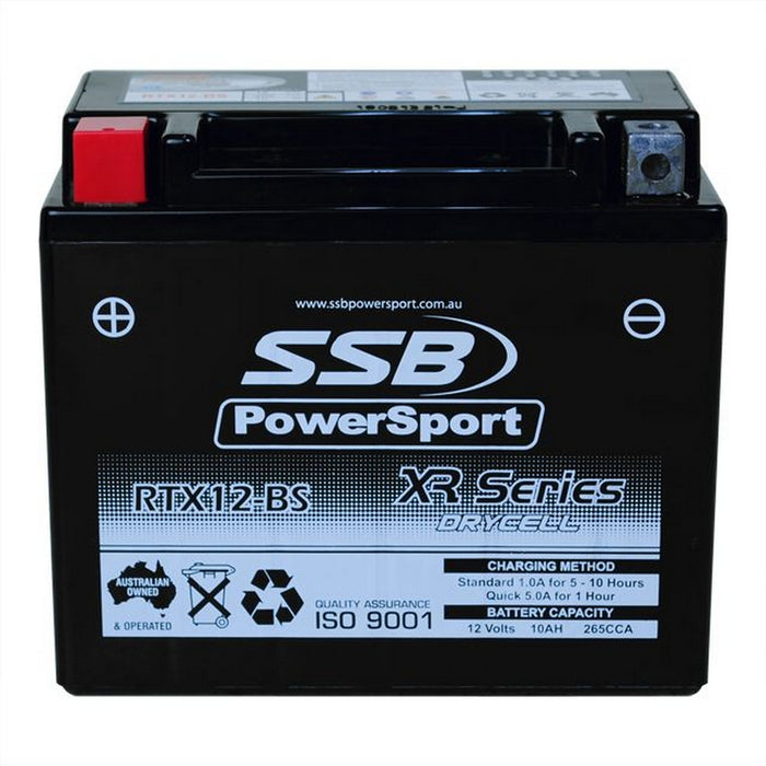 Motorcycle motorbike battery (YTX12-BS) AGM 12V 10AH 265CCA BY SSB