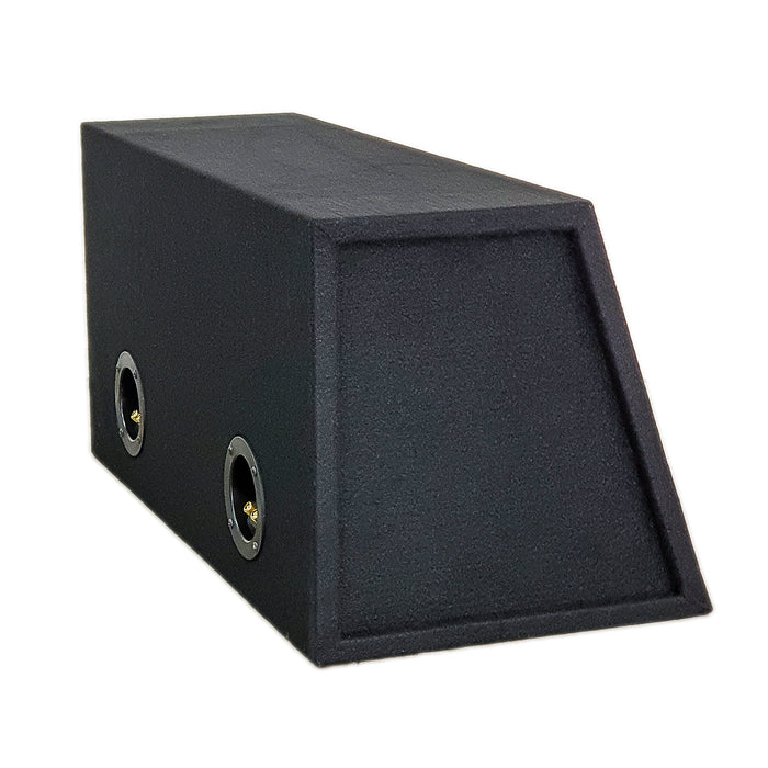 RAPTOR SUBWOOFER BOX FOR 2 x 12" SUB DOUBLE BLACK