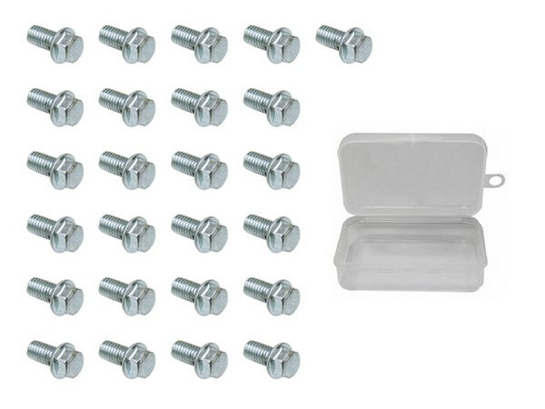 BOLTS 6 X 12 MM 8 MM HEAD 25 PACK