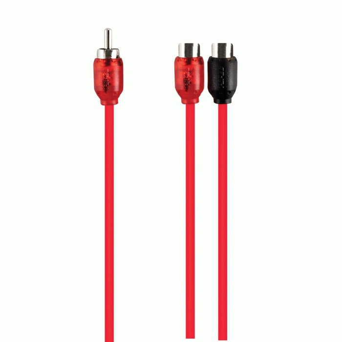 t-spec v6 series rca cable y2 10 pack - 2 female to 1 male