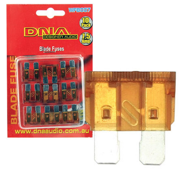 DNA BLADE FUSES STANDARD 7.5 AMP FUSE ATO (10 PACK)