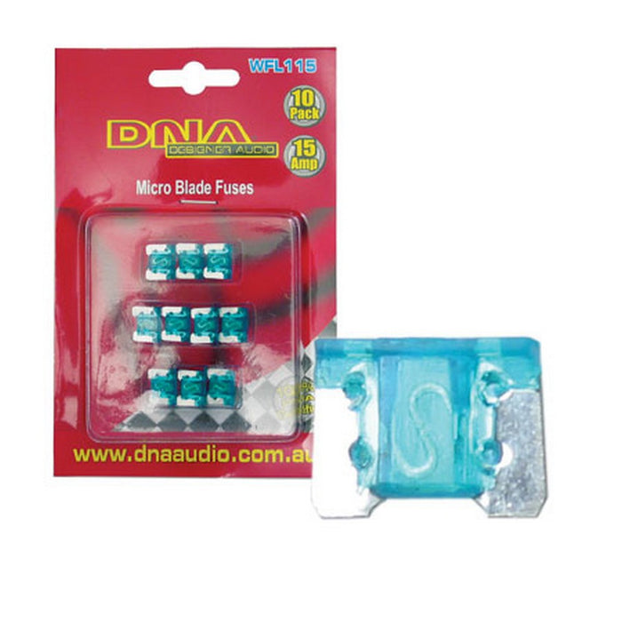 DNA BLADE FUSES MINI 15 AMP FUSE LOW PROFILE FUSE ATT (10 PACK)