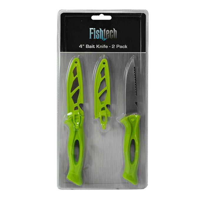Fishtech 4" Bait Knife - 2 pce Value Pack