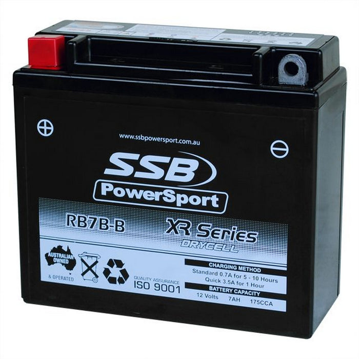 Motorcycle motorbike battery (YB7B-B) AGM 12V 7AH 175CCA BY SSB