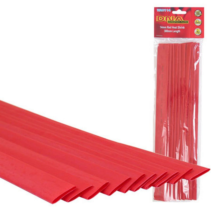 DNA HEATSHRINK 14MM RED (10 PACK)